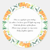 Orangen - Gebetskandle