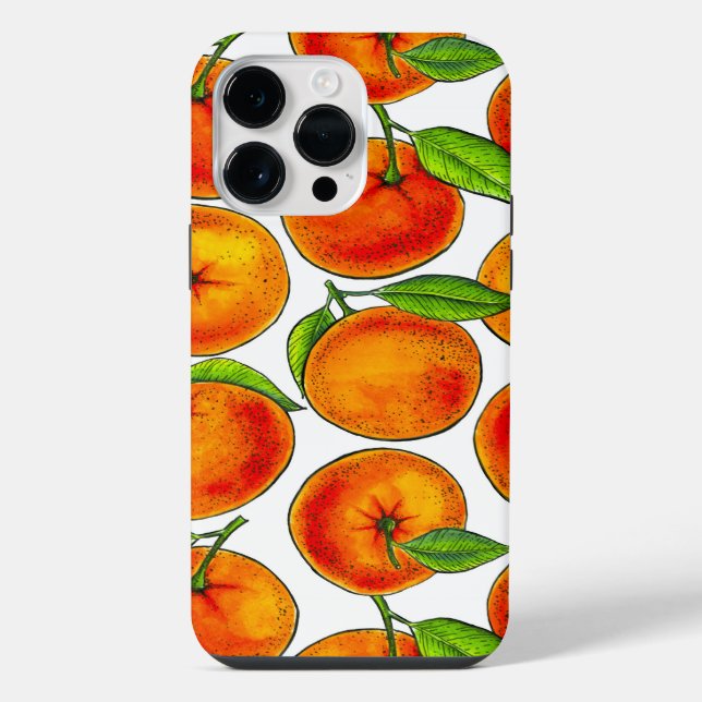 Orangen iPhone 14 Pro Max Hülle (Rückseite)