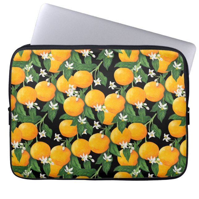 Orangen Laptopschutzhülle (Vorderseite)