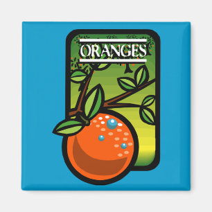 Orangen Magnet