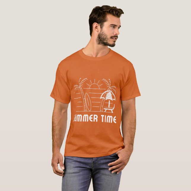 Orangen-Männer im Sommer T-Shirt (Vorne ganz)