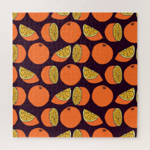 Orangen nahtlose Muster, Vintage Textur.