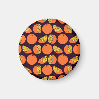 Orangen nahtlose Muster, Vintage Textur. Magnet