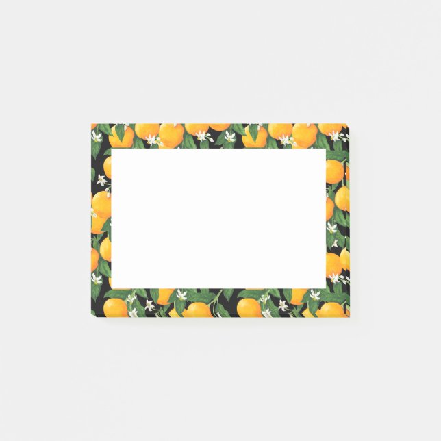 Orangen Post-it Klebezettel (Vorderseite)