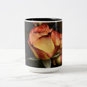 Orangen, Rot und Gelb Zweifarbige Tasse