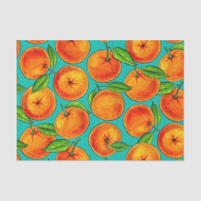 Orangen Seidenpapier (Vorderseite)
