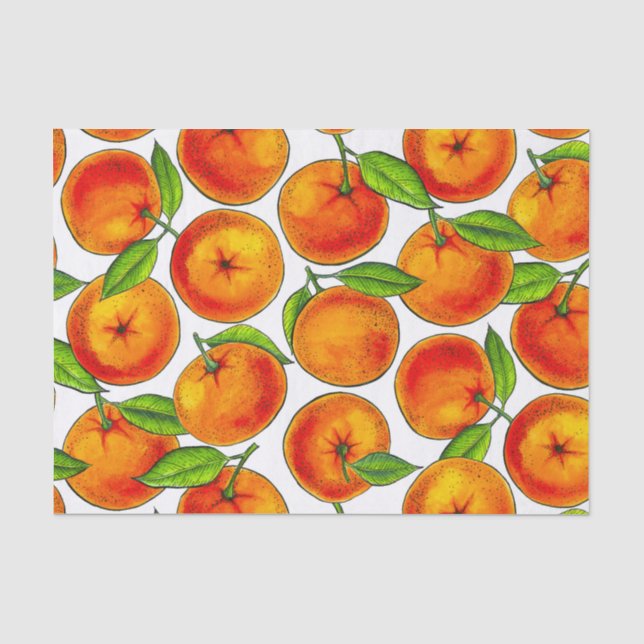 Orangen Seidenpapier (Vorderseite)