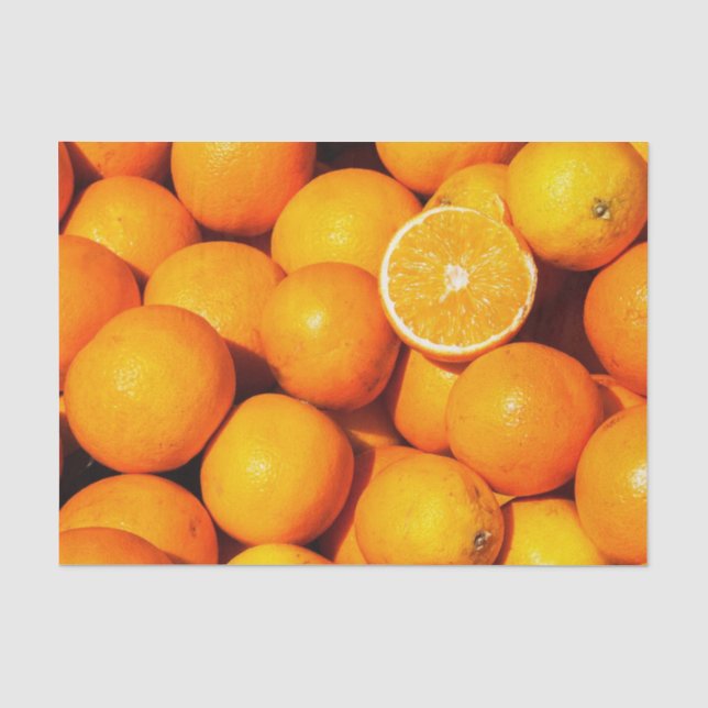 Orangen-Seidenpapier Seidenpapier (Vorderseite)