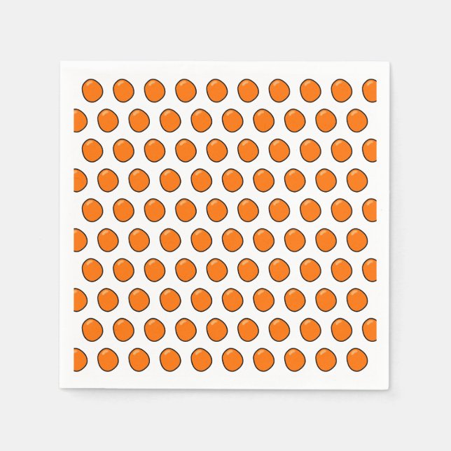 Orangen Serviette (Vorderseite)