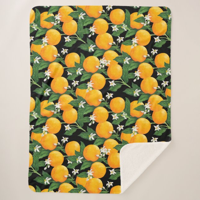 Orangen Sherpadecke (Vorderseite)