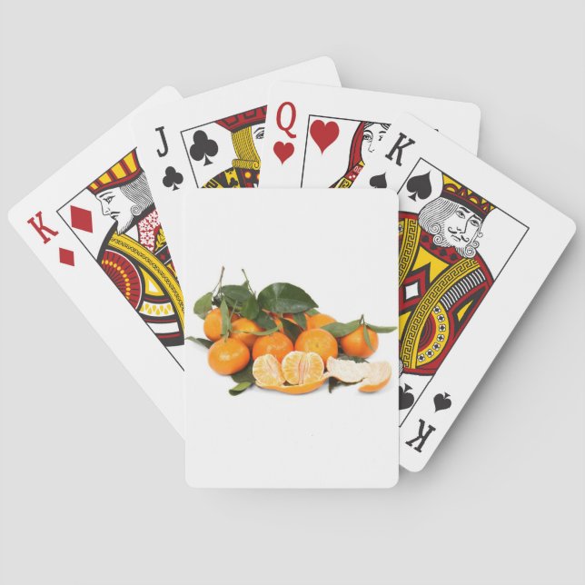 Orangen Spielkarten (Rückseite)