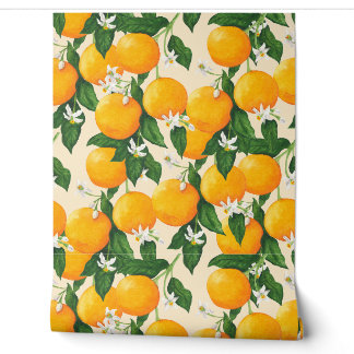 Orangen Tapete