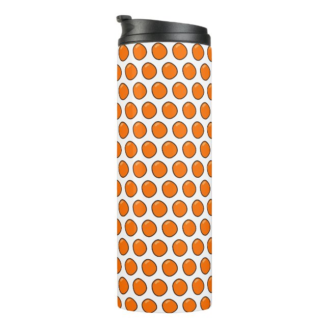 Orangen Thermosbecher (Nach rechts gedreht)