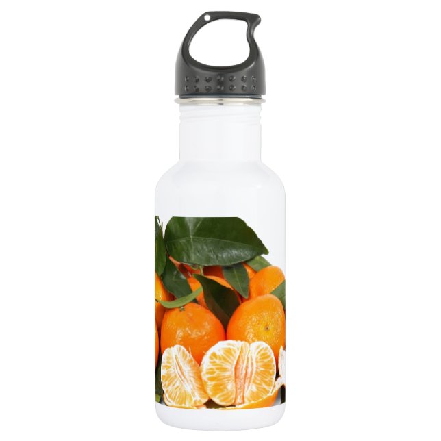Orangen Trinkflasche (Vorderseite)