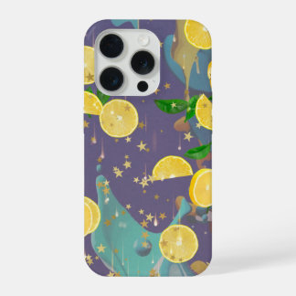 Orangen und Farbspritzer iPhone 15 Pro Hülle