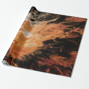 Orangen- und Weißrauchen Geschenkpapier