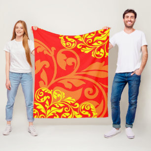 Orangen und Zitronen Fleece Blanket