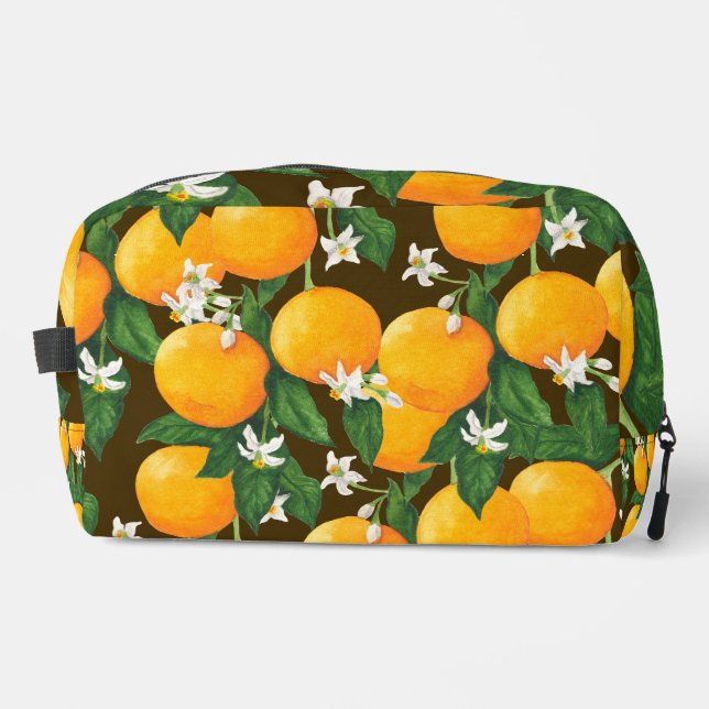 Orangen Waschbeutel (Vorderseite)