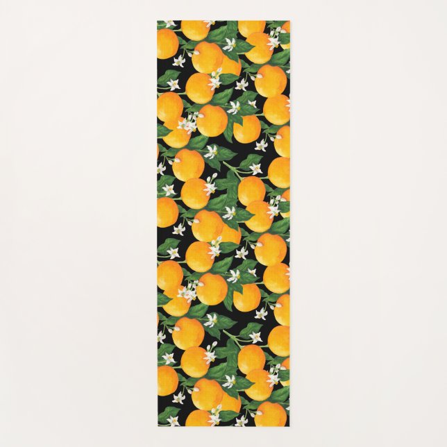 Orangen Yogamatte (Vorderseite)