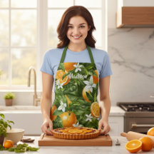 Orangen Zitrusblüten Moderner Personalisierter Nam