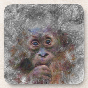 Orangenbaby Getränkeuntersetzer