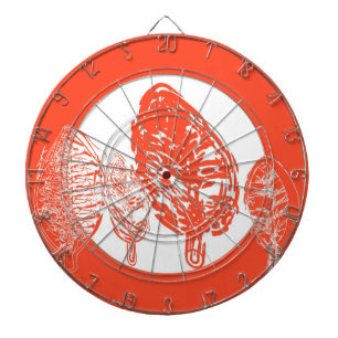 Orangenbaum (Blätter) Dartscheibe