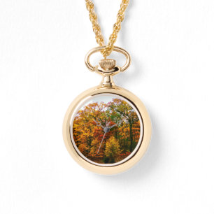 Orangenbäume im Herbst Armbanduhr