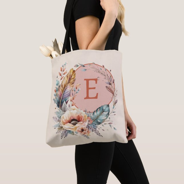 Orangenbeutel mit Blumenbeuteln Tasche (Von Nahem)