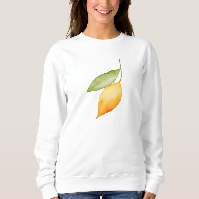 Orangenblatt Sweatshirt (Vorderseite)