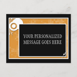 Orangenblock Postkarte