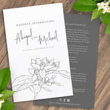 Orangenblüte Hochzeitsgast-Informationen