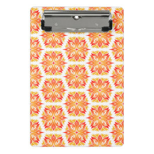 Orangenblüten, Blumenmuster, Florales Muster Mini Klemmbrett