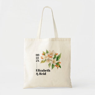 Orangenblüten & Jasminblüten Hochzeitstasche Tragetasche