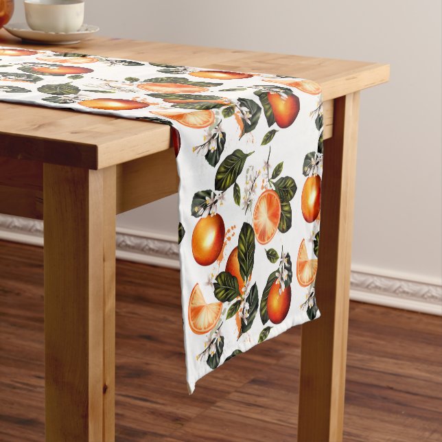 Orangenblüten Kurzer Tischläufer (Beispiel)