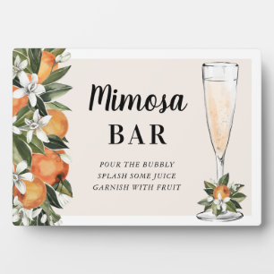 Orangenblüten Mimosa Bar Fotoplatte