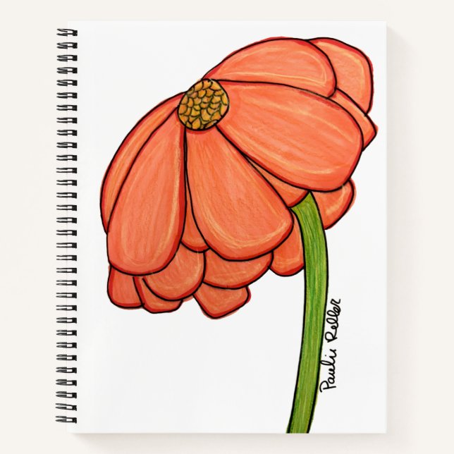 Orangenblüten Notizbuch (Vorderseite)