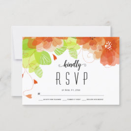 Orangenblütenblüten Blume UAWG RSVP Karte