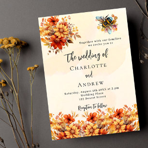 Orangenblütenblüten für Hochzeiten Einladungspostkarte