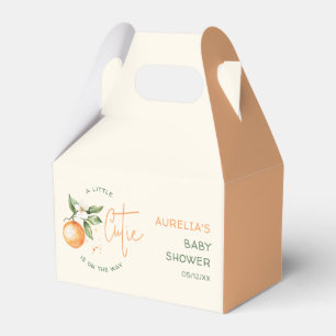 Orangene Citrus Little Cutie Baby Shower Geschenkb Geschenkschachtel