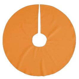 Orangene Farbe Polyester Weihnachtsbaumdecke