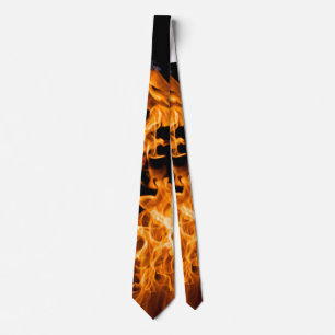 Orangene Flamme Krawatte