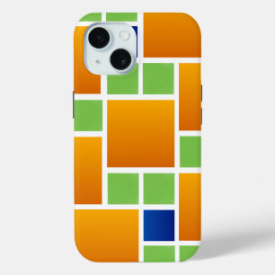 Orangene Gradientquadrate Case-Mate iPhone Hülle