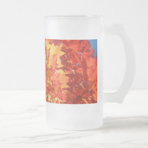 Orangene Herbstblätter Mattglas-Tassen Mattglas Bierglas