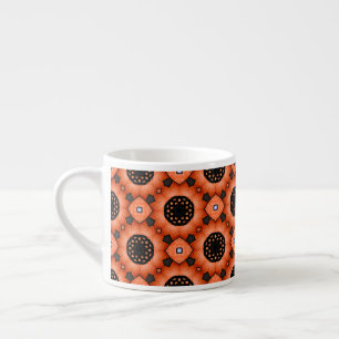 Orangene Herbstblume Espressotasse