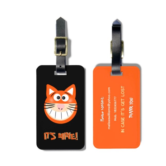 Orangene Katze Gepäckanhänger (Von Creator hochgeladen)