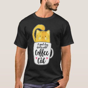 Orangene Katze Kaffeetasse Katze  1 T-Shirt