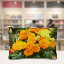Orangene Ringelblumen-Tasche