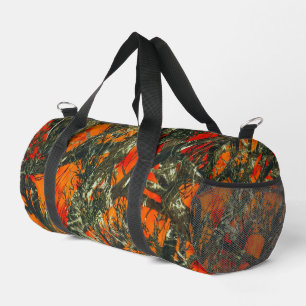 Orangene Tarnung Duffle Bag