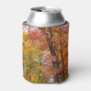 Orangene und gelbe Herbstbäume Herbstfotografie Dosenkühler