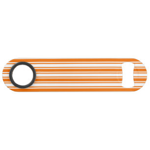 Orangene und weiße Bonbonstreifen Speed Flaschenöffner